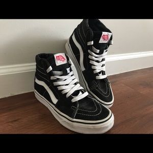sk-8 hi classic black and white vans